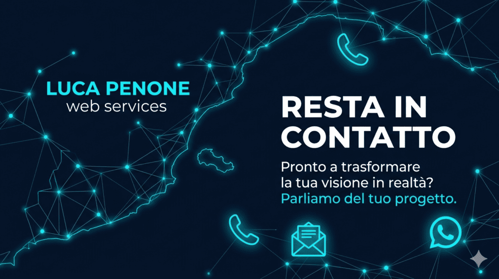 contatta luca penone per creare un sito web a 100 euro